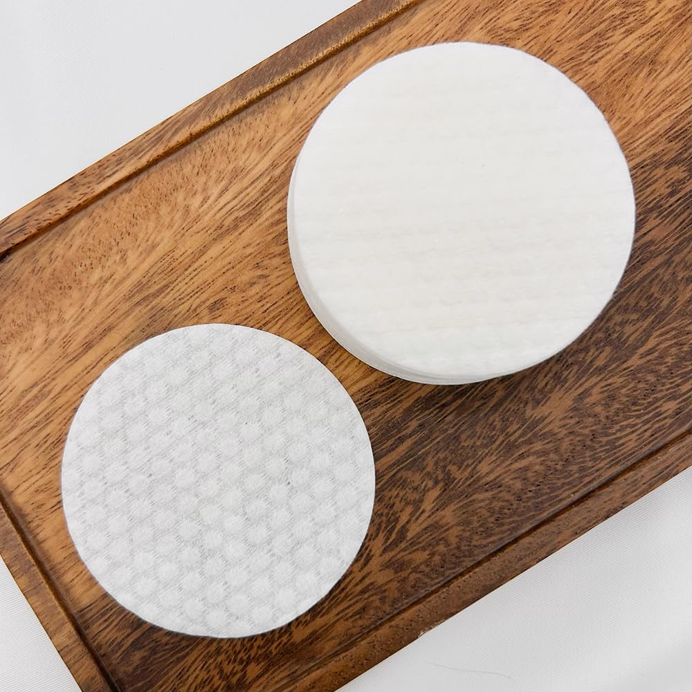 Bomull 100 diameter bomullsrondell bomull för för sminkrengöringspads Servetter, stycken, runda, 6cm, bomull, refill, servetter, pads, förpackningar, präglad, lotion,