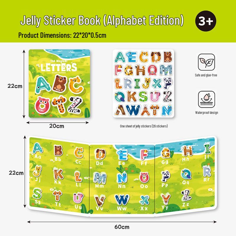 Kids' Educational Bubble Sticker Book: Animals, Dinosaurs & Transportation