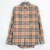 Burberry 21AW 8036773 Logo Embroidered Check BD Shirt Tops S beigeUsed