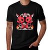 Cute Devil Kawaii Chibi Head Kangaroo Kangaroos Cartoon T-Shirt Outdoor Sports Lightweight Tee