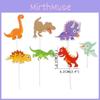 Dinosaurier Themen Kuchen Zubehör Papier Flagge Plugin Set Geburtstagsdekoration Party