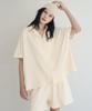 Hasuo French Terry Lounge Shirt_Ecru