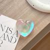 Iridescent Heart-Shaped 3D Phone Holder & Folding Stand for Watching Dramas - Girly Decor