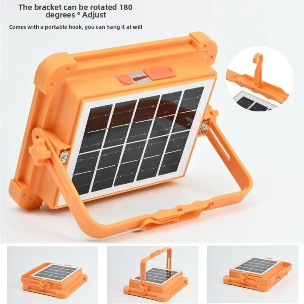 Super Bright Solar Handheld Spotlight - High Power Rechargeable LED Lantern for Outdoor Camping Garden - IP67 Waterproof
