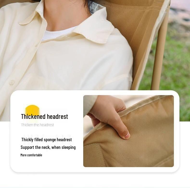 Portable Outdoor Moon Chair: Folding Camping, Fishing & Picnic Lounger