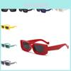Small Square Sunglasses Retro Street Style Shades Men Women Uv400 Gray Lens