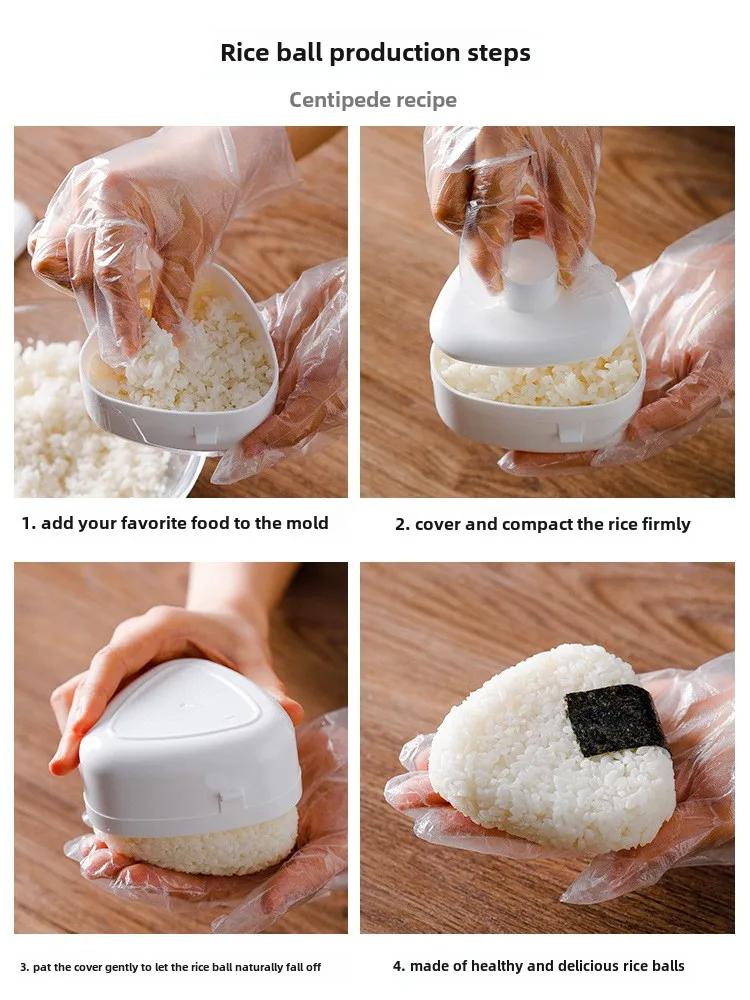 1PC Triangle Rice and Vegetable Roll Mould Bento Box Can Be Microwave Heated To Make Children's Sushi Lunch Box