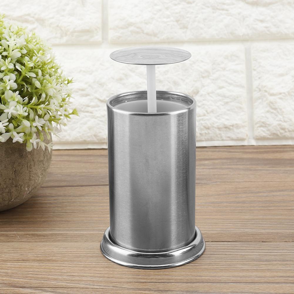 Zahnstocherhalter aus Edelstahl Hotel Restaurant Heim Schreibtischdeko Aufbewahrungsbehälter für Wattestäbchen