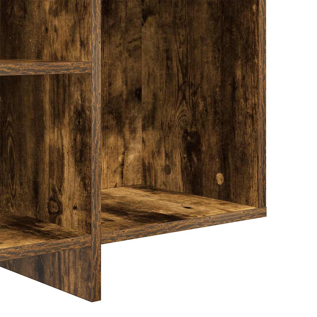 Sideboard Smoked Oak 120 X 30 X 75 Cm Wood Based Material