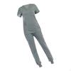 Scrubs Set for Women Top and Joggers Pant Durable V Neck Athletic Stretch Nurse Workwear Female