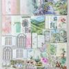 100pcs/lot Memo Pads Material Paper Watercolor Life Illustrated Guide Junk Journal Scrapbooking Cards Retro Background