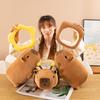 Party Capybara Turned Into Bee Plush Toy Bagel Toast Kapibara Doll Doll