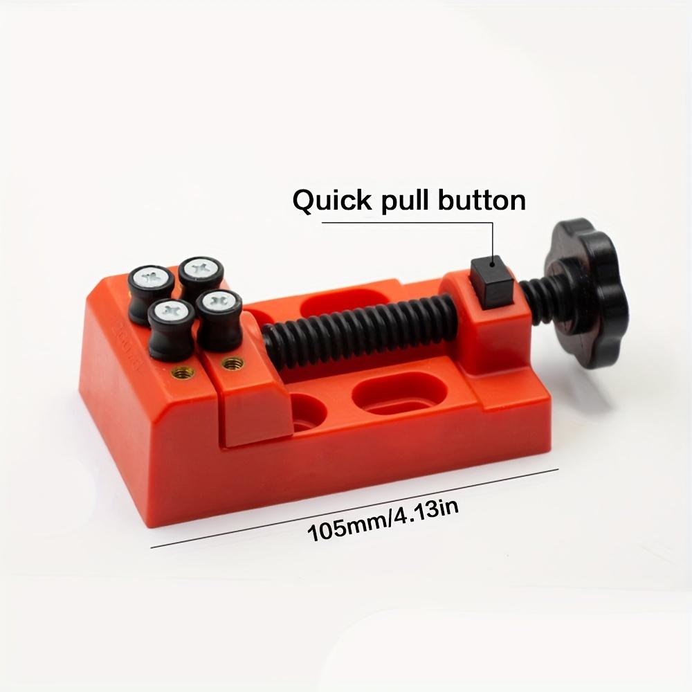 

1 шт. Мини тиски-струбцина для сверлильного станка для DIY ювелирных изделий и поделок – Быстрая регулировка 0-2 дюйма (0-5.3см) Тиски настольные из АБС-пластика с захватом для бусин из косточек оливы бодхи