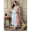 Indian Designer Kurti Pant Dupatta Set Women Bollywood Party Wear Salwar Suit VF-3011