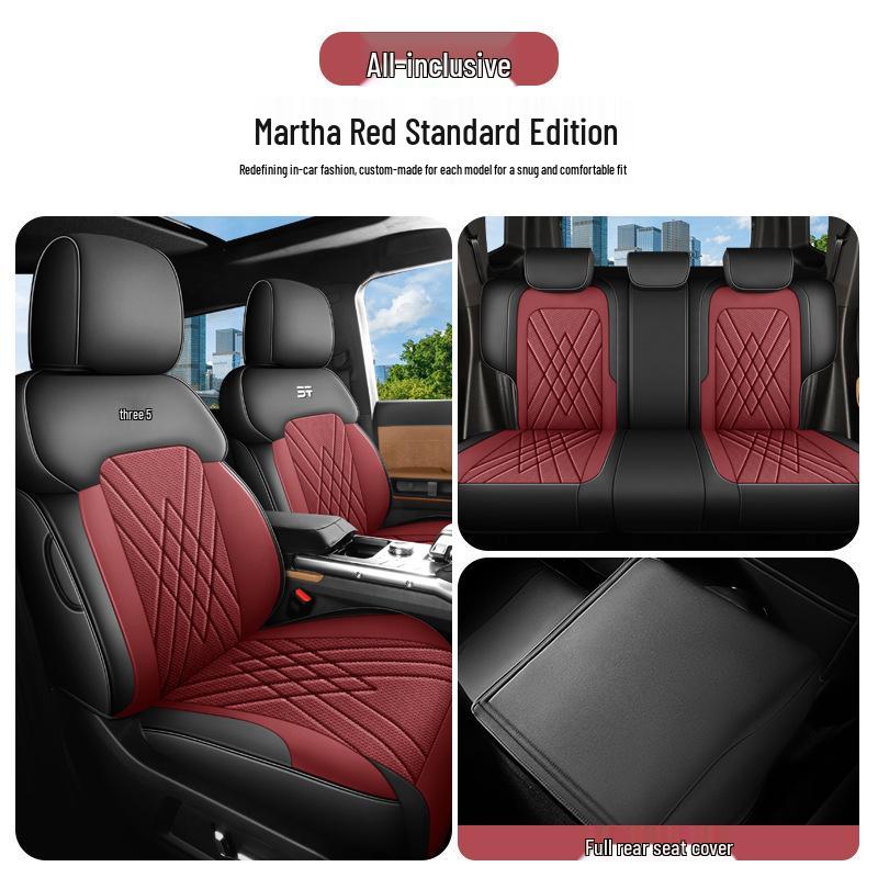 Jetour Shanhai T2 Full Leather Car Seat Cushion - Universal, All-Season Model