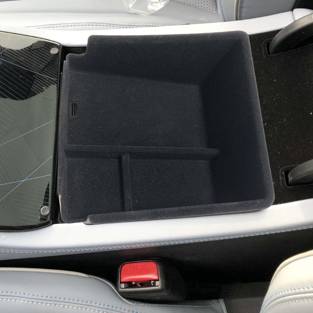 Für BYD Seal 2024 Autokonsole Armlehne Aufbewahrung 3 Fächer Center Console Storage Box Fachhalter Armlehne Organizer Für Byd
