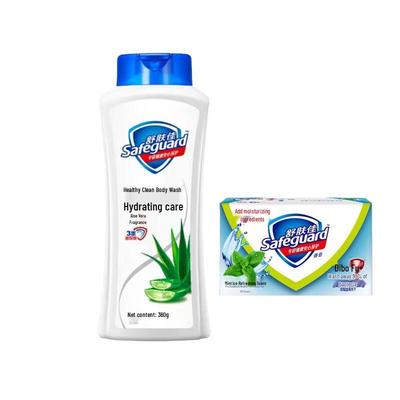 Safeguard Aloe Vera Hydrating Shower Gel & Mint Soap Set