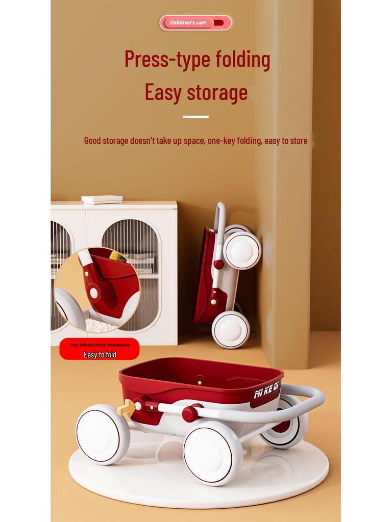 Multifunctionele Baby Loopwagen Kinderwagen voor 1-2 Jarigen - Peuter Hand Duw Speelgoed Auto Verjaardagscadeau