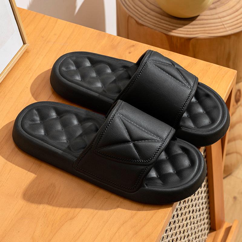Fashion Shoes for Men Unisex Slippers Home Women Couple Flat Shoes Simple Soft Comfort Non-slip Flip Flops Beach Bathroom Leisure Shoes