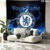 Chelsea F Custom Name Wall Tapestry Aesthetic Wall Hanging Printed Fabric Blanket Decorative Tapestries for Bedroom Living Room Home Decor