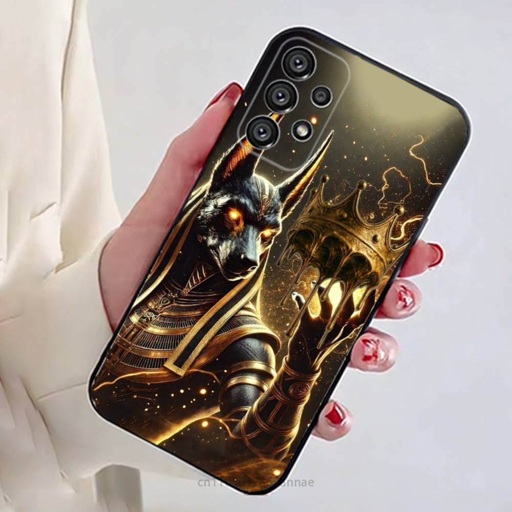 

Anubis Egyptian God Phone Case for Samsung Galaxy A73,23,53,33,14,24,13,72,22,52,32,54,A34 Soft Cover Samsung A22 4G
