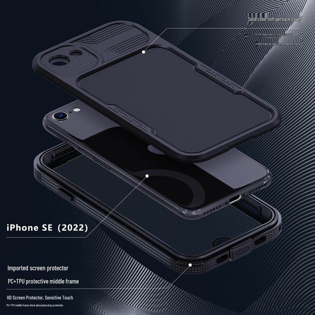 Custodia protettiva completa impermeabile, antiurto e antipolvere per iPhone SE 2022