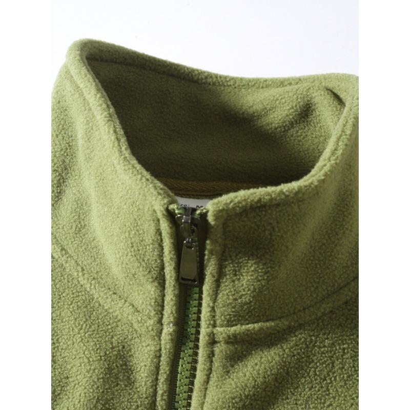 Men S Fleece Lined Zip Up Stand Collar Sweatshirt