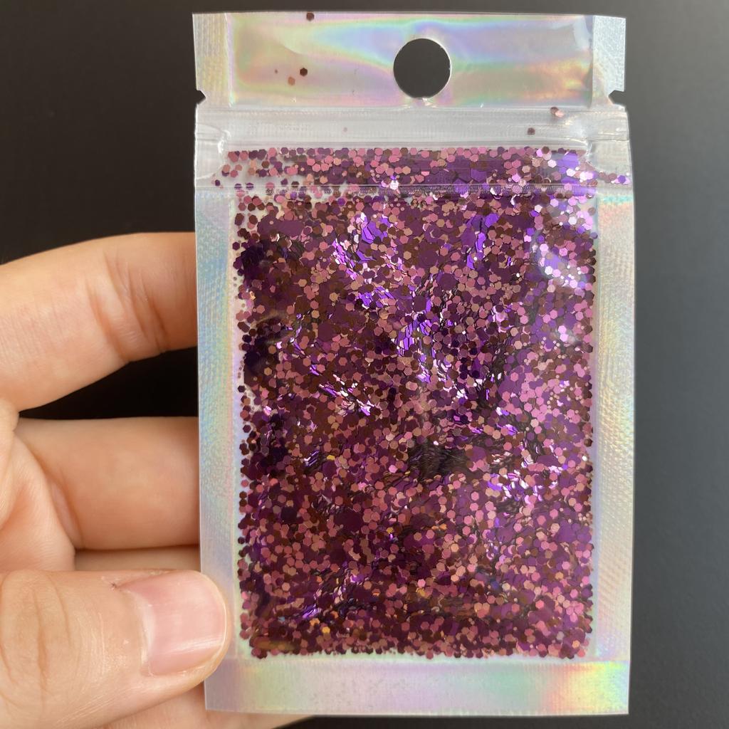 Bulk Metallic Polyester Glitter Loose Chunky Glitter Mix