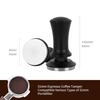 Watchget Tamper, Espresso Maker Coffee Tamper, Calibrated Tamper with 30lb Constant Pressure Spring and Flat Base, Commercial Coffee Dispensing Tool,
