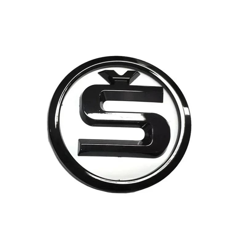 

For SKODA Front and Rear Car Emblem Logo Sticker 80MM 90MM 100MM 80mm Rear белый
