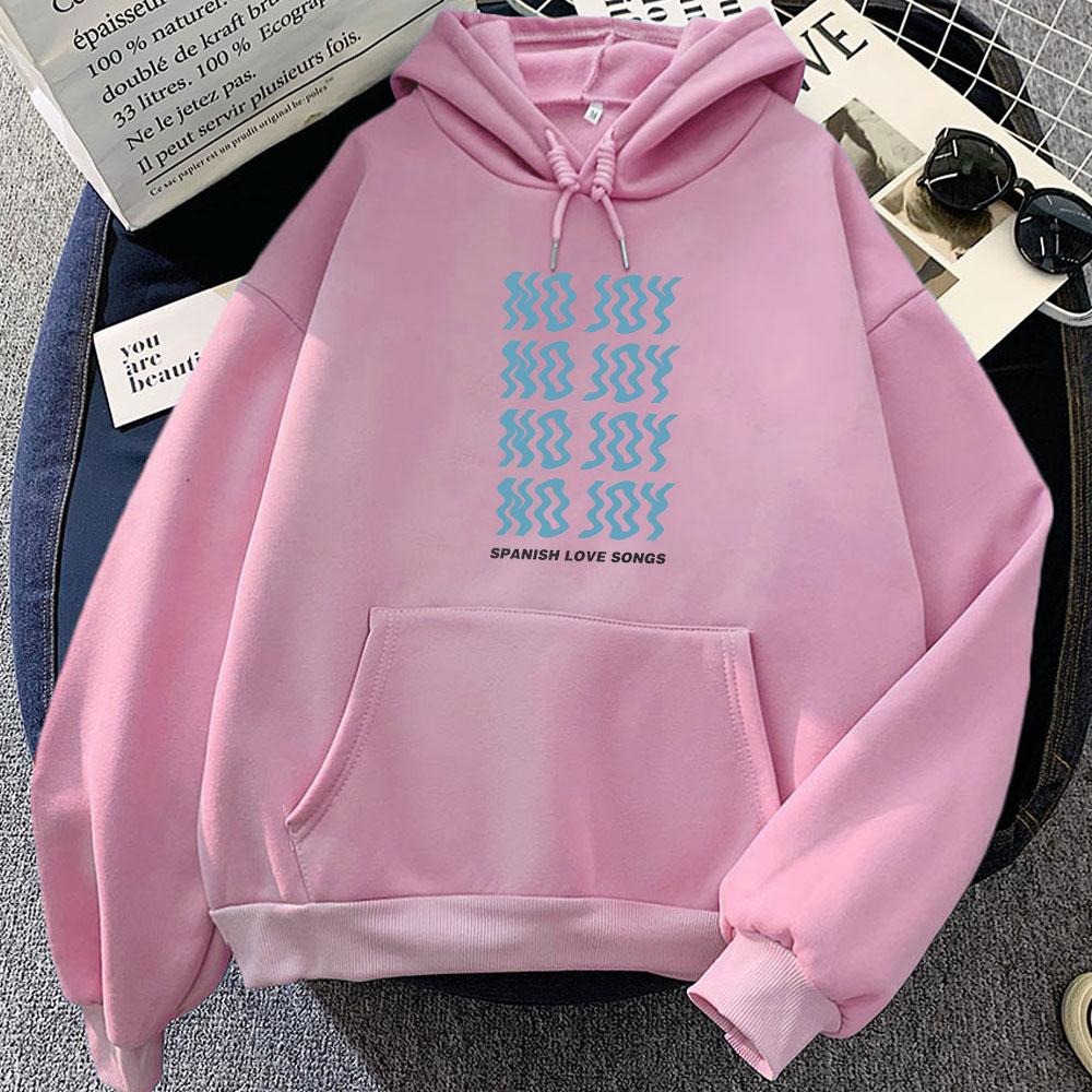 Sudaderas Spanish Love Songs No Joy Hoodies Streetwear Hip Hop Fashion Graphic Sweatshirts Roupas Femininas Casual Print Hoodie