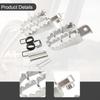 Motorcycle Foot Pegs Aluminium AntiSlip Professional Lightweight Spare Parts Easy Installation
