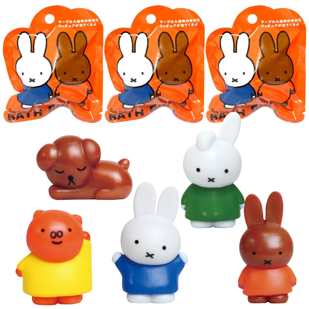 

Игрушка для ванны Santan Miffy с шариками для ванны, набор из 3 персонажей, соли для ванны, все 5 типов