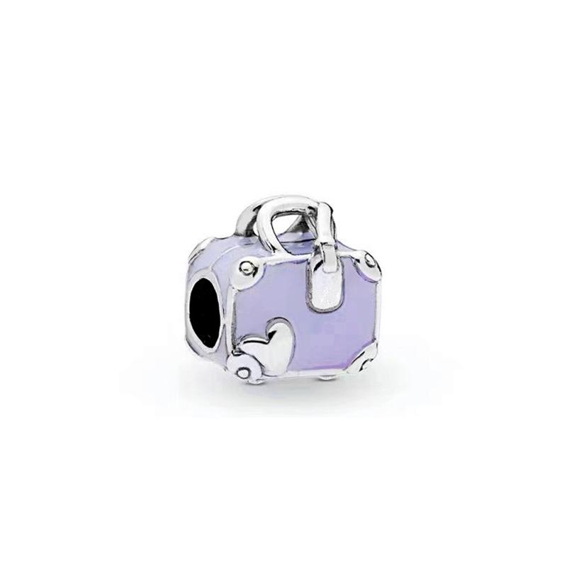 Doe-het-zelf Dames Sieraden Cadeaus Roze Paarse Serie Charms Glinsterende Oneindigheid Harten & Sterren Lavendel Bloemen Kralen Passend op Originele Armband