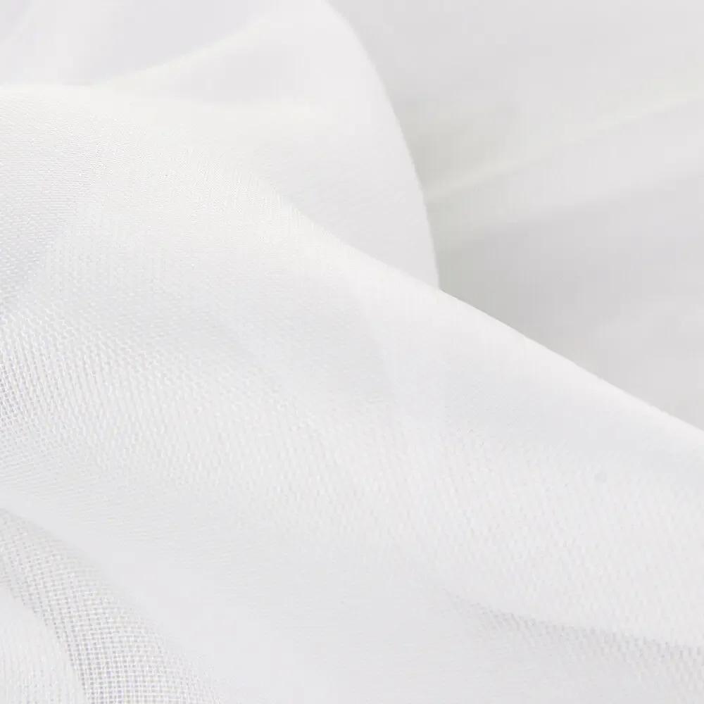 2PCS Europe Solid White Window Curtains For Kitchen Tulle Curtain For Living Room Modern Bedroom Sheer Voile Curtain Christmas