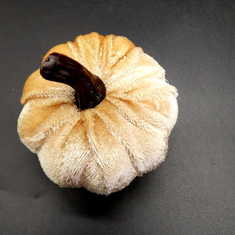 Samtstoff Kürbis Dekoration für Halloween und Thanksgiving Feiern