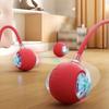 Cat Interactive Ball Rechargeable Smart Pet Electric Toy 3 Mode Automatic Rolling Ball Simulated Tail Dog Cat Training Teaser
