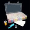 Multipurpose Beads Storage Container With Removable Labels Bottles for Crafting Jewelry Making and Home Organization