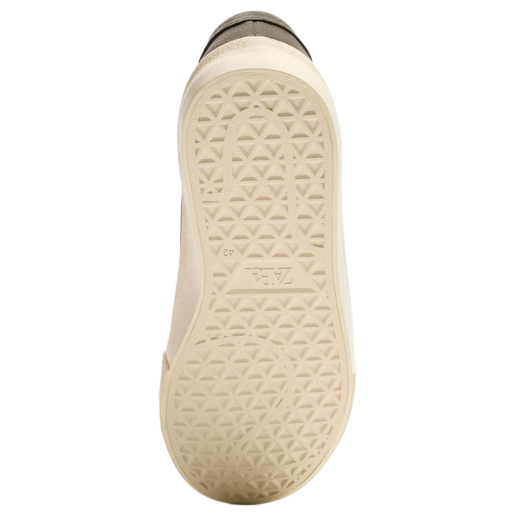 Zara Leather Versatile Fashion Trendy Low-Top Sneakers Men sneakers Green 12242420500