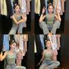 Entering The Summer, The New Style of Knitted Slings for Women Is Worn Under The Internet Celebrity Bottoming Vest and Top.
