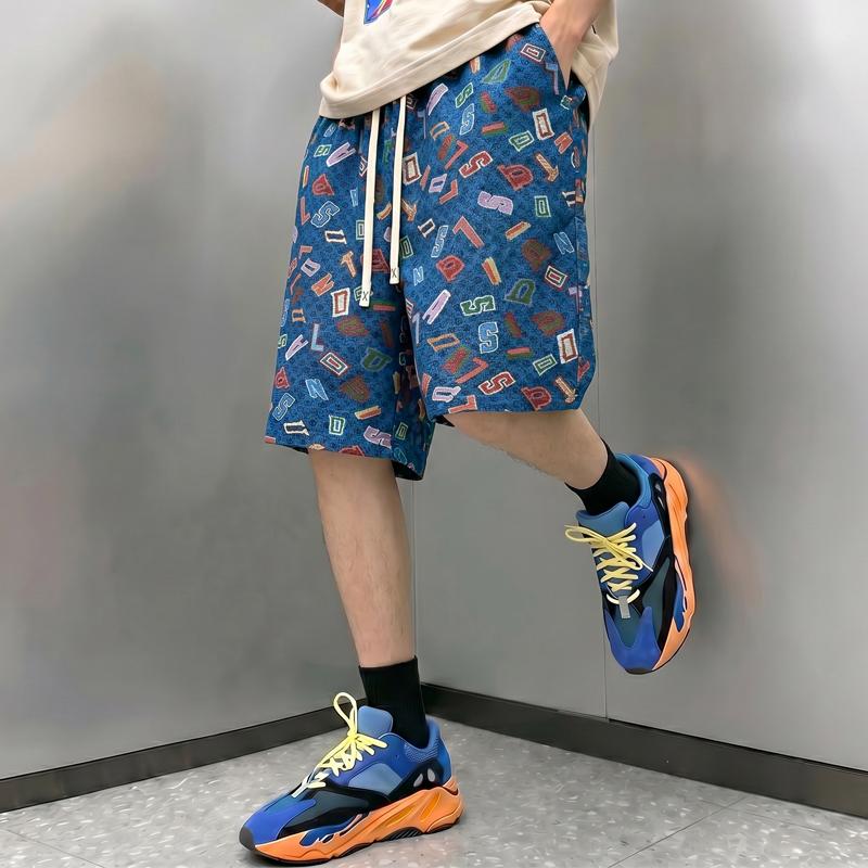 Men's Plus Size Streetwear Quick Dry Shorts, Elastic Waist Loose Breathable Summer Casual Shorts