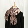 Leopard Pashmina Fransen Schal Tuch Für Frau Mann Herbst Winter Warme Schals Mode Lange Wickeltücher Einfarbig Kaschmir-ähnlicher Schal
