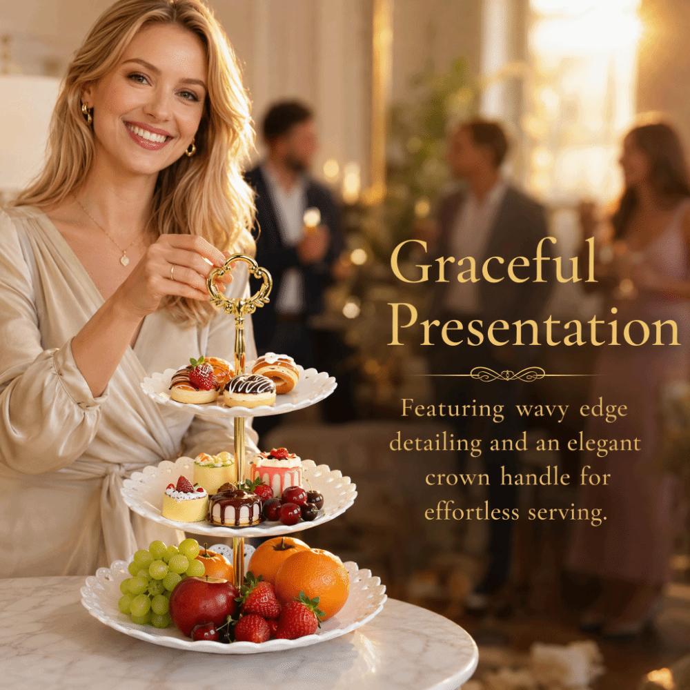 Plastic Fruit Tray Rack Removable Pastry Stand Dessert Plate Stand Pastries Cupcakes Snacks