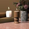Unique Candle Holder Molds Crafting Molds Round Shape Candle Base Moulds Silicone Texture for Crafting Candlesticks