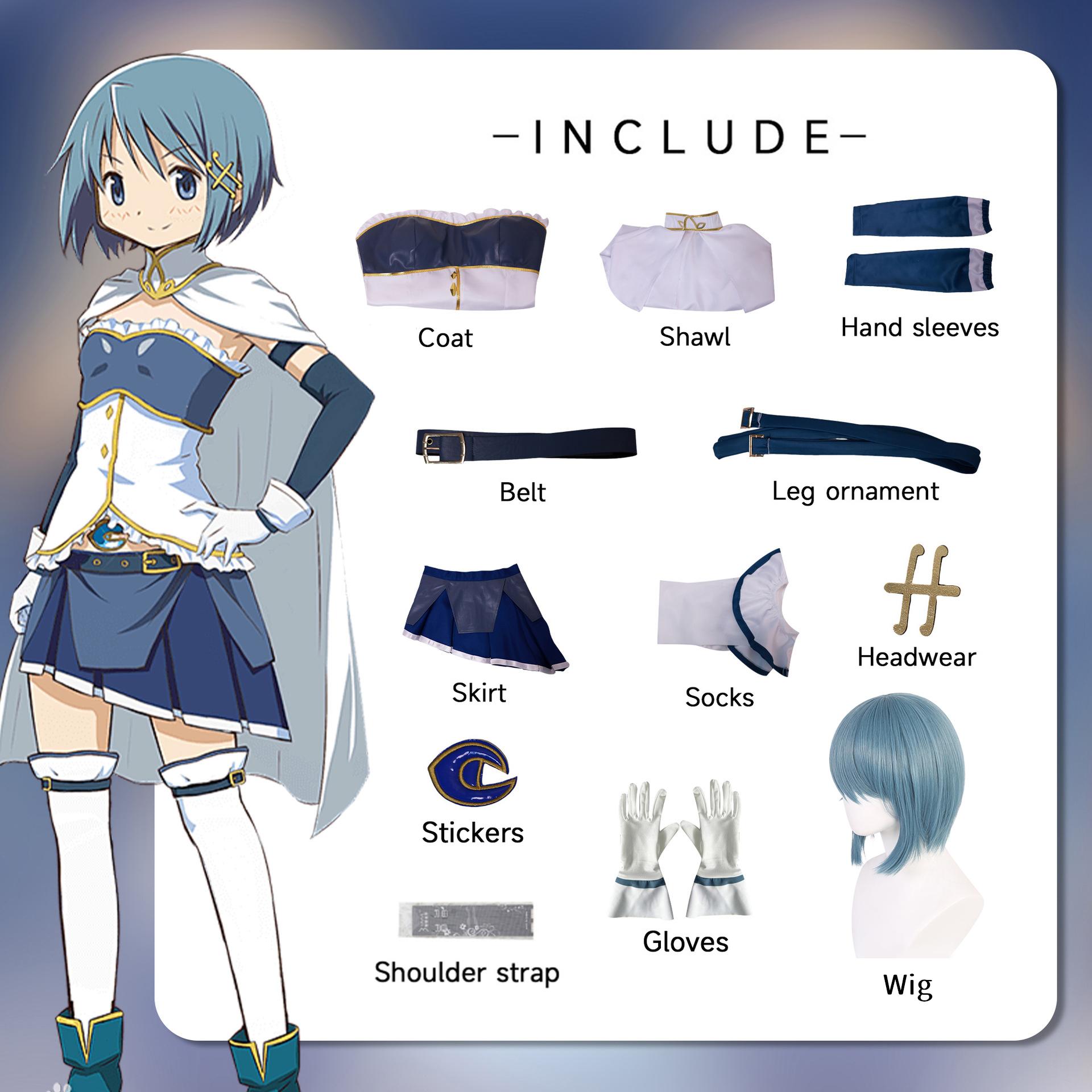 Miki Sayaka Cosplay Tērps Puella Magi