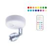 Remote Wireless LED Spotlights Rotatable Accent Lights Battery Powered Puck Picture Lights Indoor Closet Lights Wall Lamp