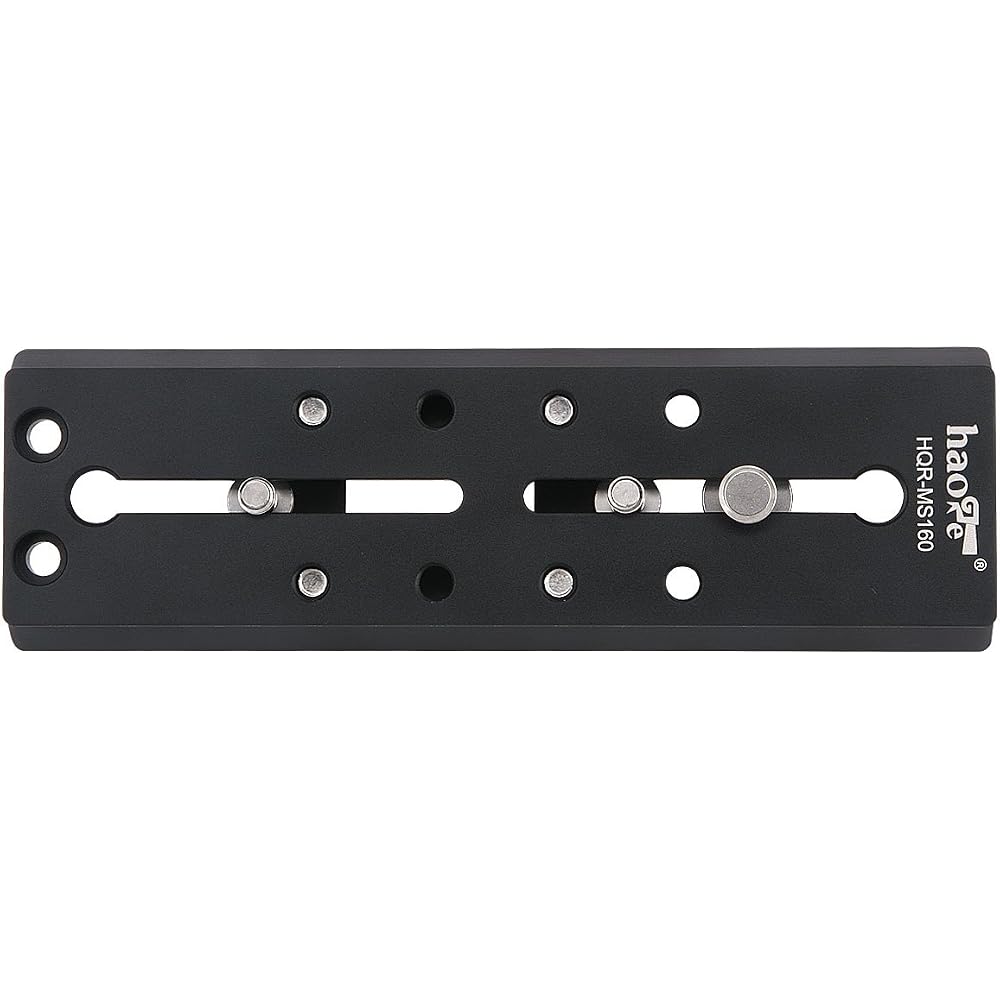 Haoge 160mm Camera Long Slide Quick Release Plate for Sachtler Tripods with Fluid Head (FSB4, FSB6, FSB6T, FSB8, FSB8T, FSB10, FSB10T, DV10 3+3, 5+5 V