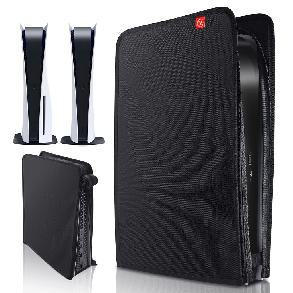 PS5 Dust Protective Case for PlayStation 5 and Compatible with the Digital and Standard Versions of the DualSense 5 Black Cover, Dustproof,