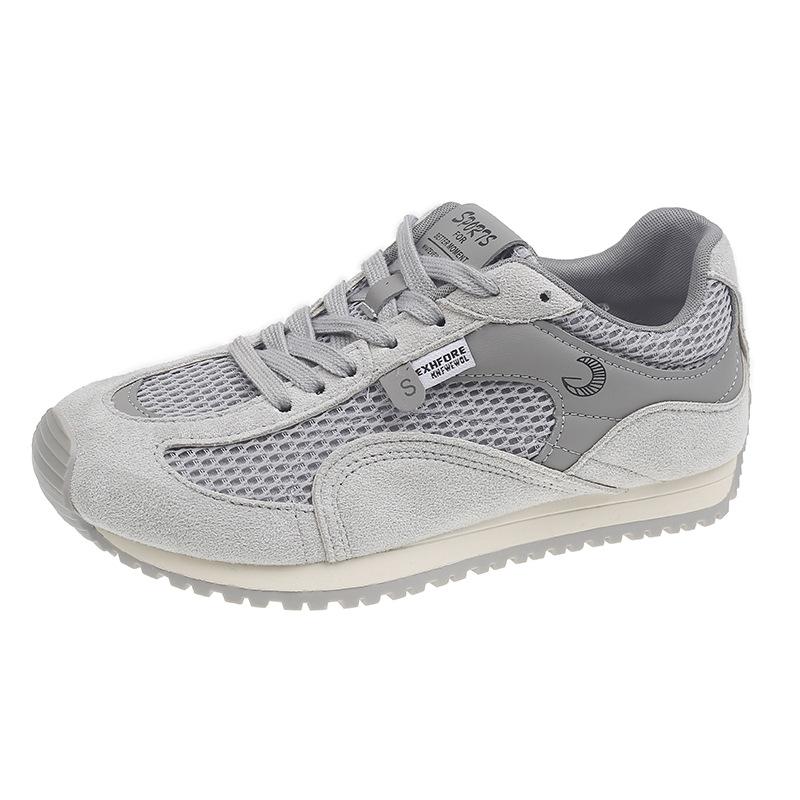 Breathable mesh German training shoes women's 2025 summer new versatile thick-soled inner height increase lightweight leisure sports Forrest Gump sh