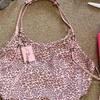 Hot Girl Retro Pink Leopard Tote Bag Women Large Capacity Hobos Handheld Shoulder Bag Ladies Fashion Commute Daily Underarm Bags